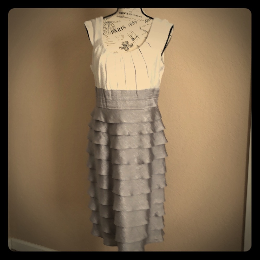 Gray silver formal dress size 10